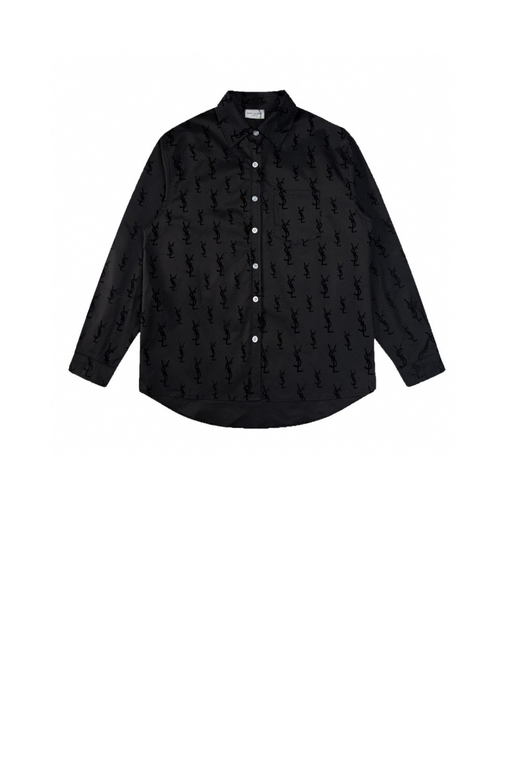 로고 프린트 긴팔 > 생로랑