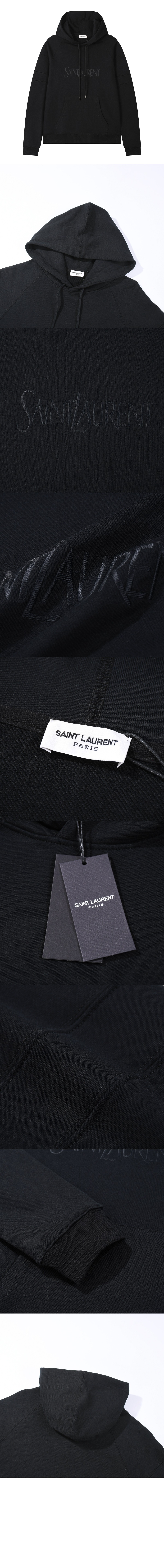 로고 후드 긴팔 > 생로랑