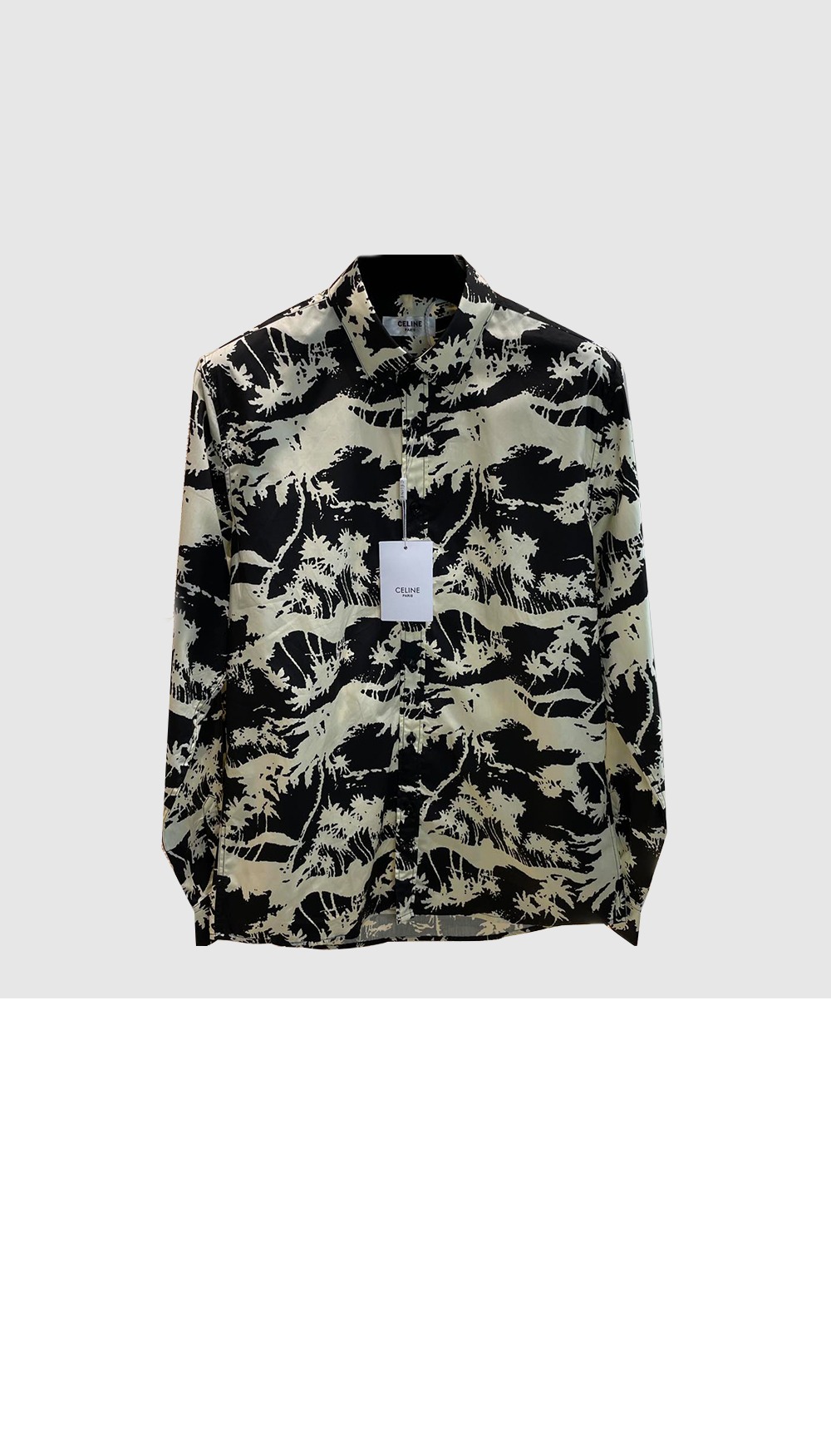 로고 프린트 긴팔 > 생로랑