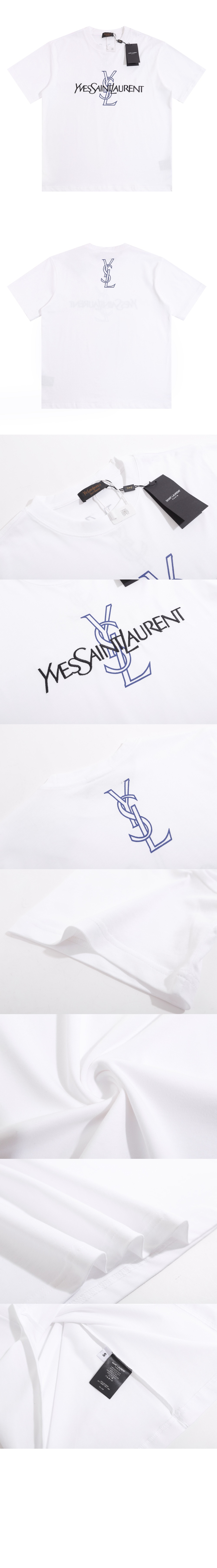 로고 프린트 반팔 > 생로랑