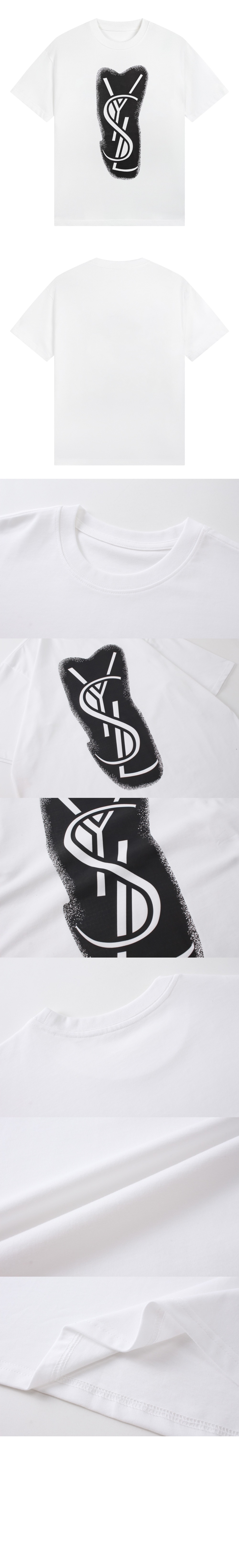 로고 프린트 반팔 > 생로랑