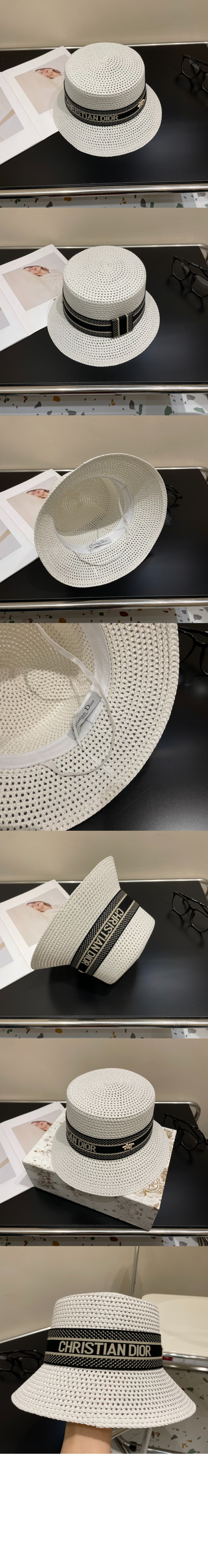 넓은 챙 모자 34DBP > 디올