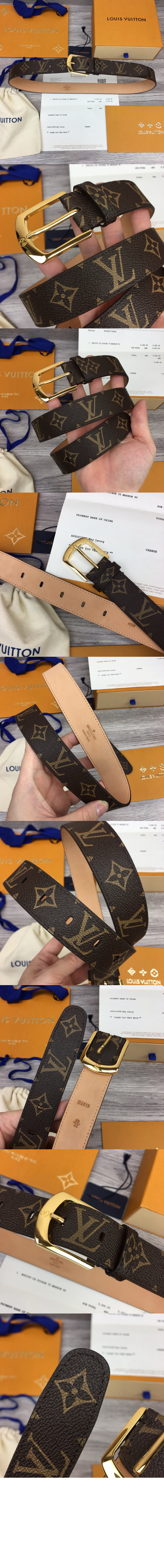 골드 버클 엘립스 모노그램 벨트 M6919U > 루이비통