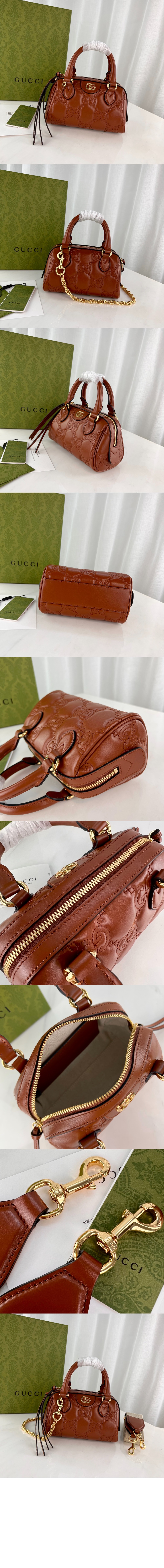 GG 마몽 마틀라세 미니 토트백 702251 > GG Marmont - GG 마몽