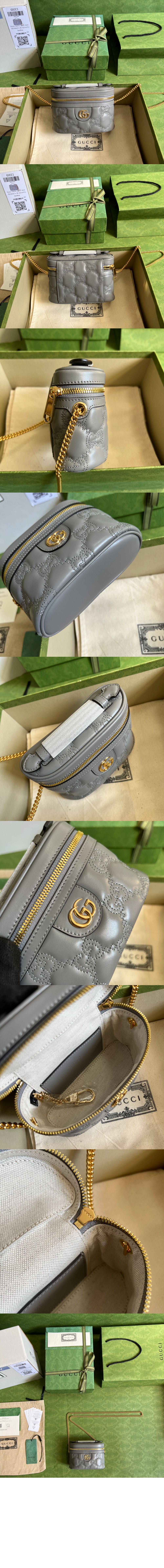 GG 마틀라세 탑 핸들 미니백 723770 > Matlase - 마틀라세