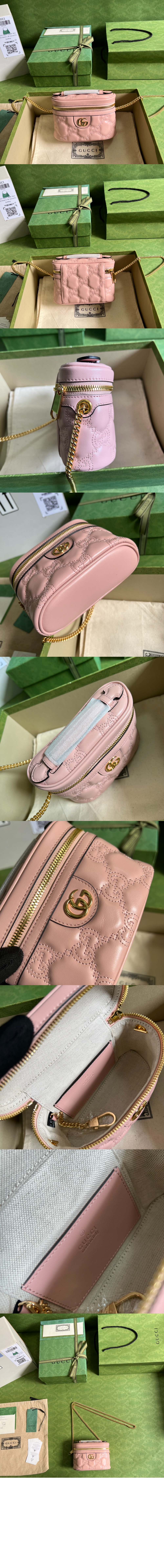 GG 마틀라세 탑 핸들 미니백 723770 > Matlase - 마틀라세