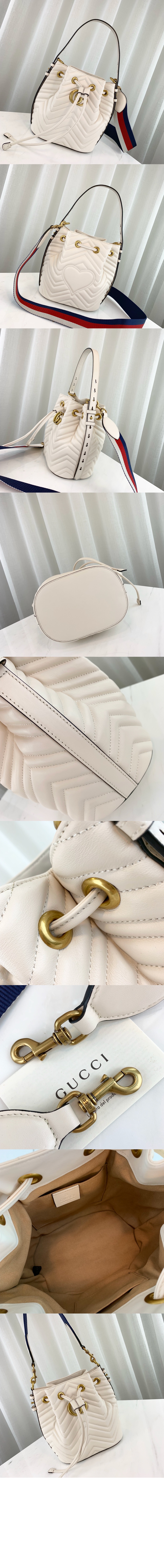 GG 마몽 마틀라세 버킷백 476674 > GG Marmont - GG 마몽