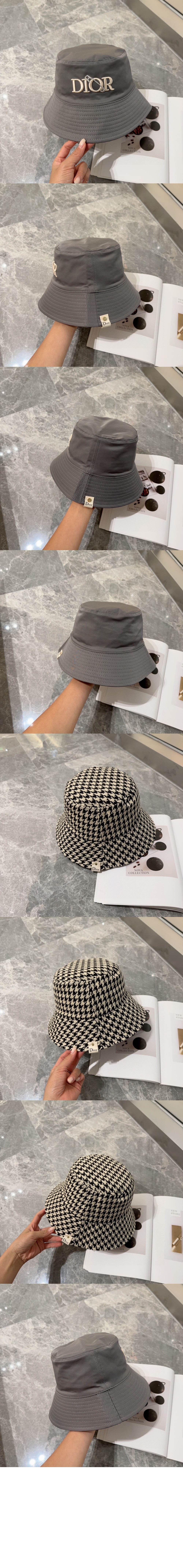 양면 디올 로고 버킷햇 68UL1 > 디올