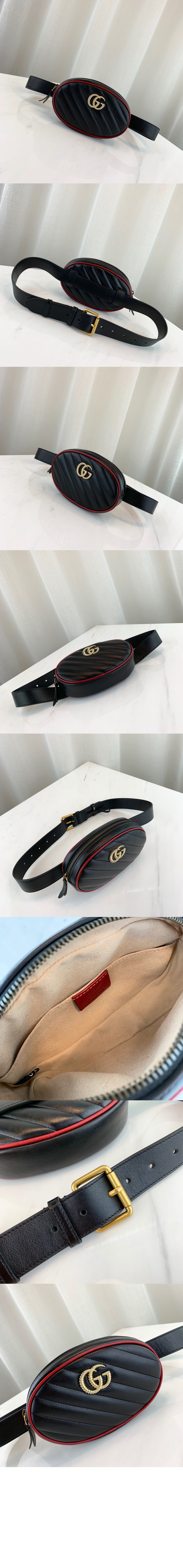 GG마몽 마틀라세 벨트백 476434 > GG Marmont - GG 마몽