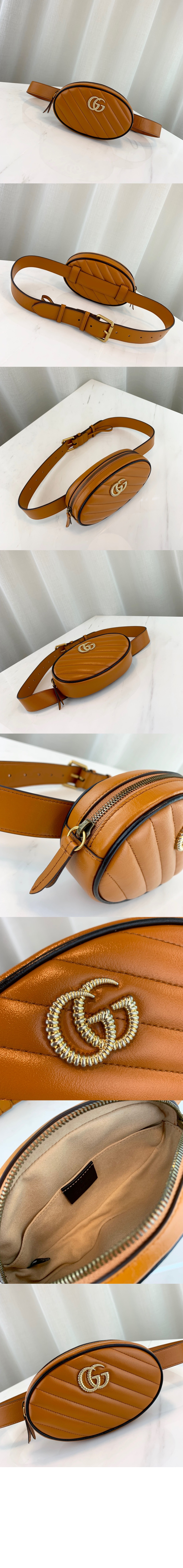 GG마몽 마틀라세 벨트백 476434 > GG Marmont - GG 마몽