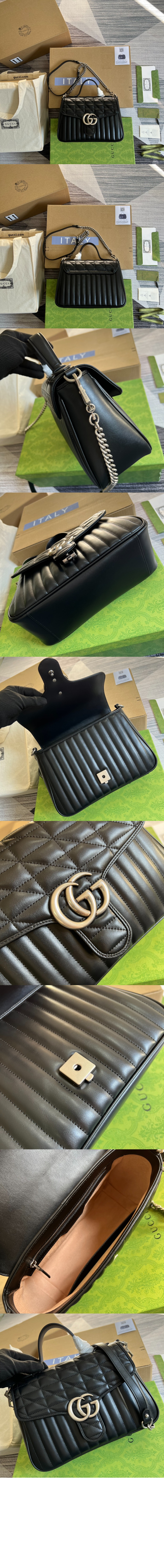 GG마몽 탑핸들 숄더백 498110 > GG Marmont - GG 마몽