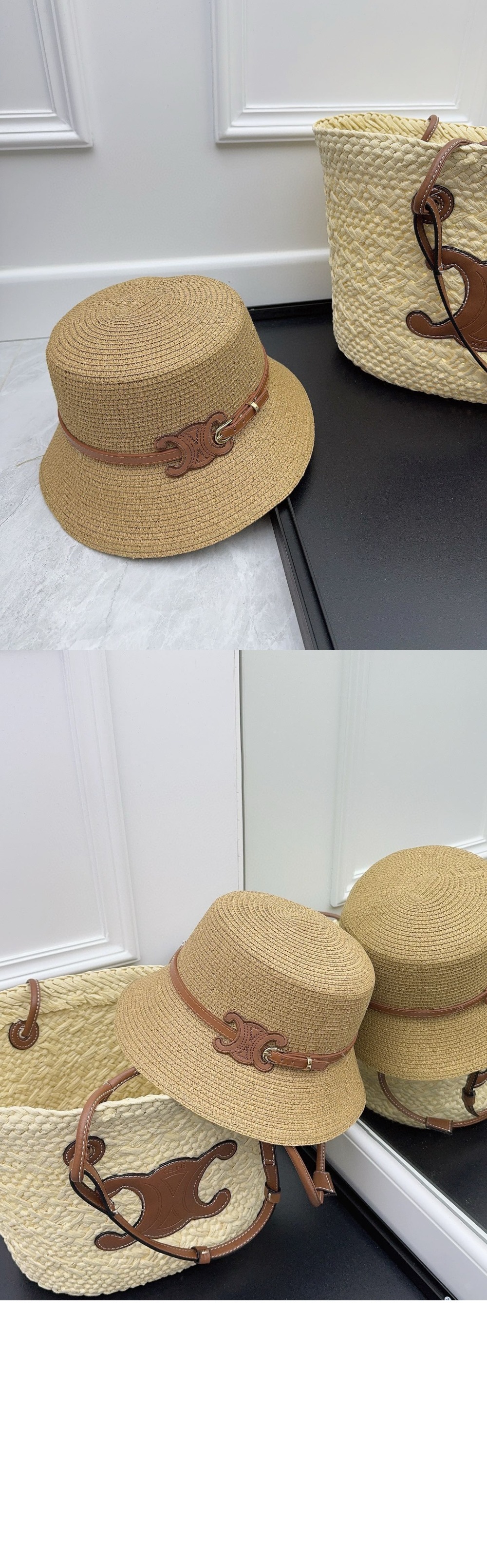 밀짚모자 버킷햇 2A66T1 > 셀린느