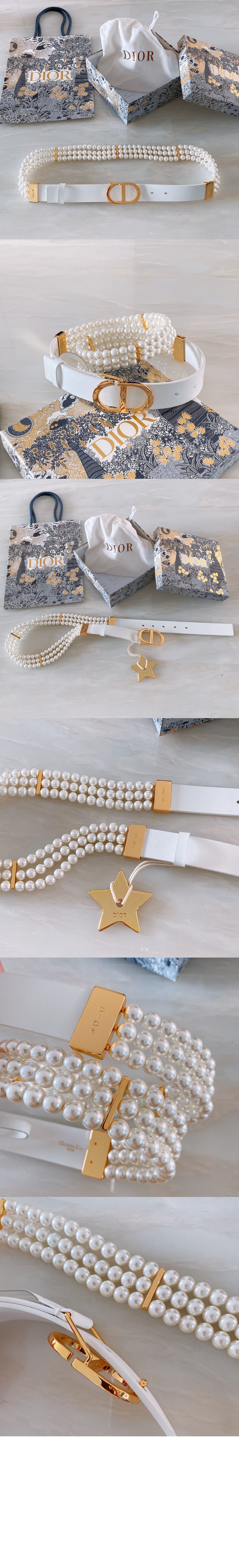 유리구슬 스무스카우 가죽벨트 B0292 > 디올