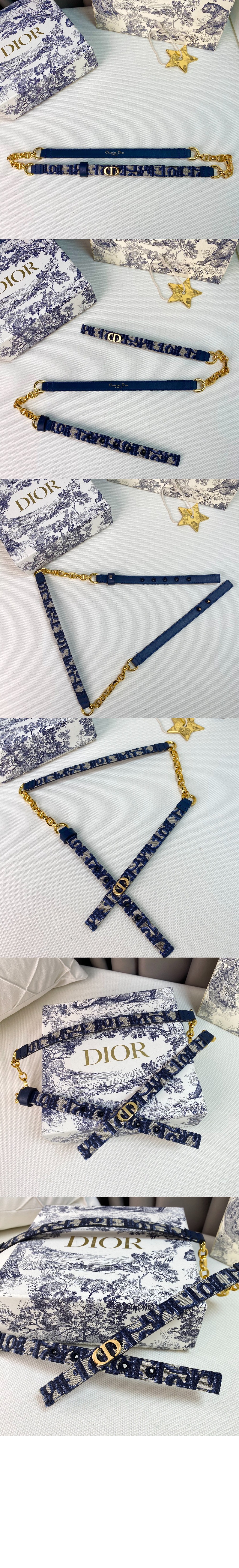 프린트 메탈 체인 벨트 B0258 > 디올