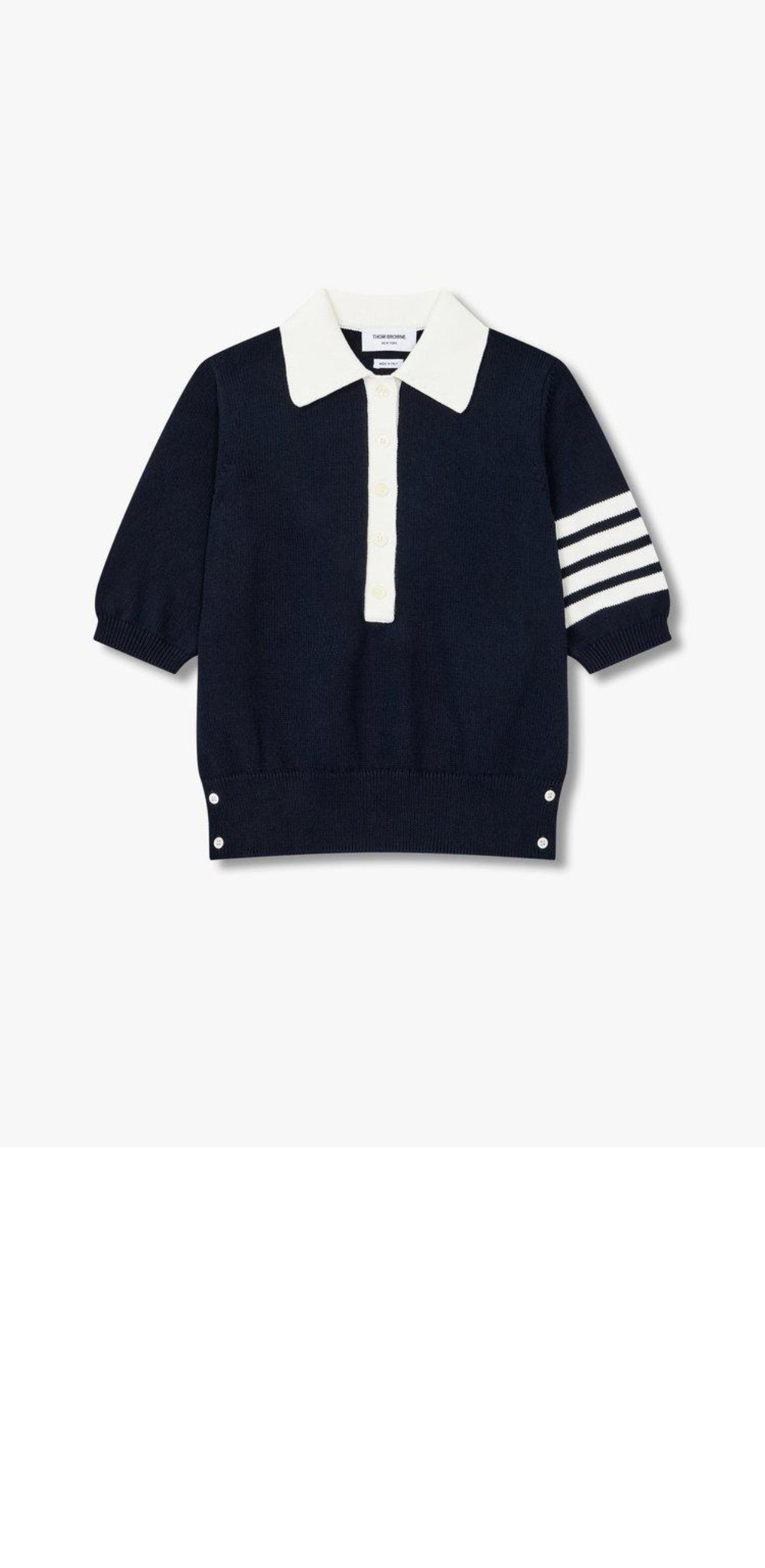 로고 프린트 반팔 > 톰브라운