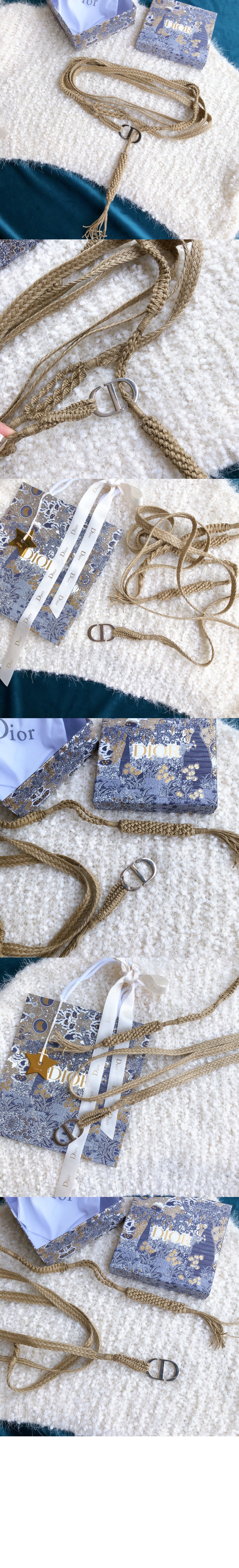 린넨 캔버스 직조 벨트 B0106 > 디올