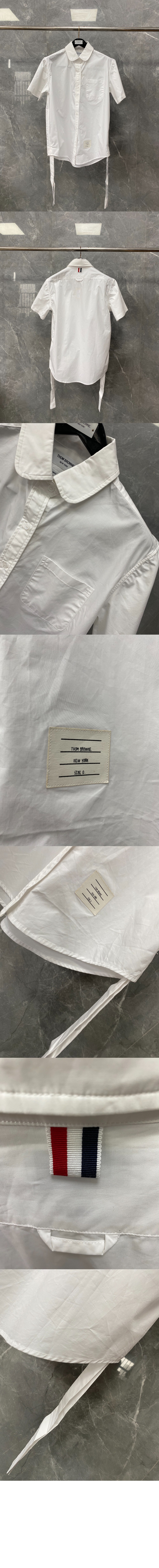 로고 프린트 반팔 > 톰브라운