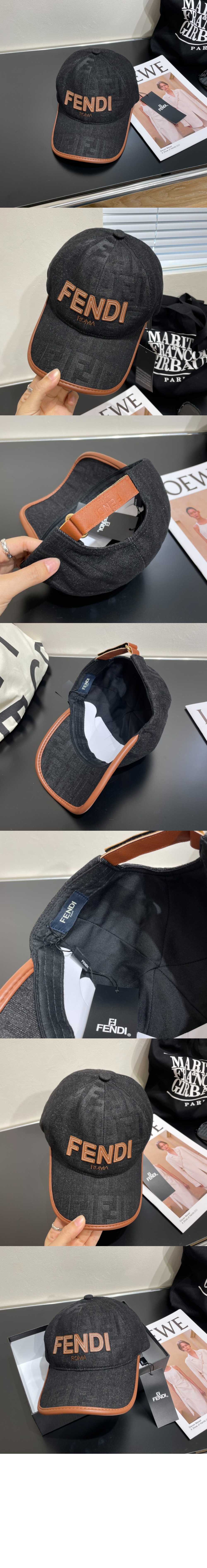 데님 베이스볼 캡 FXQ743 > 펜디