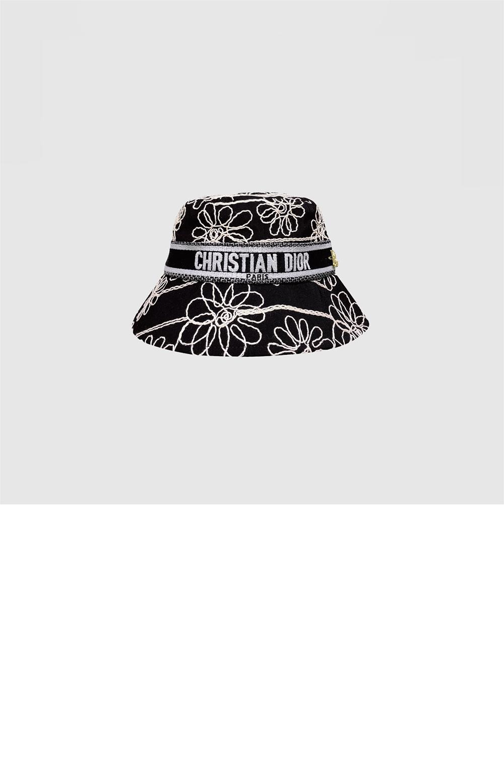 자수 로고 버킷햇 33PDP > 디올