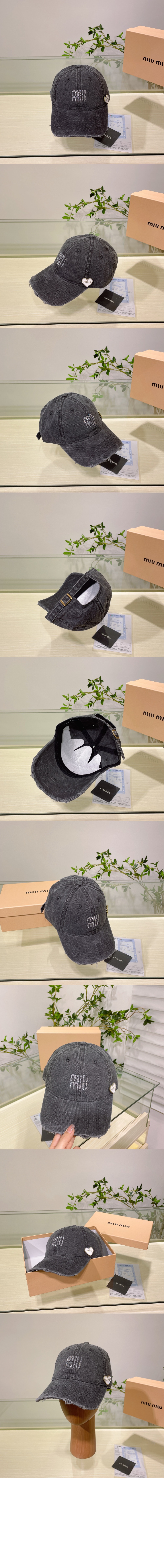 데님 베이스볼 캡 5HC993 > 미우미우