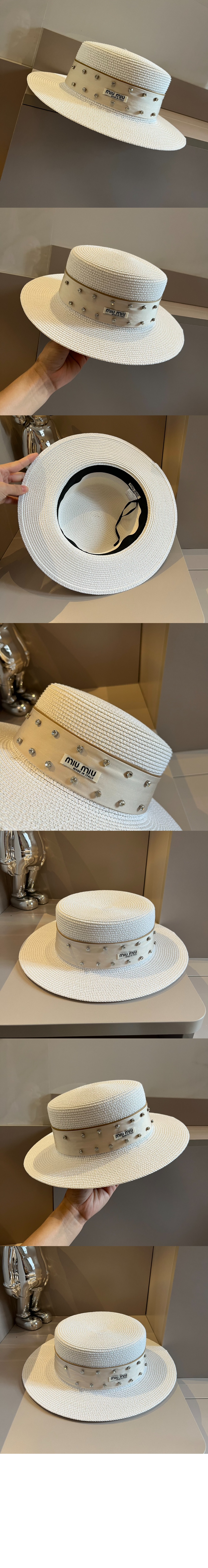 밀짚모자 선캡 5HC153 > 미우미우