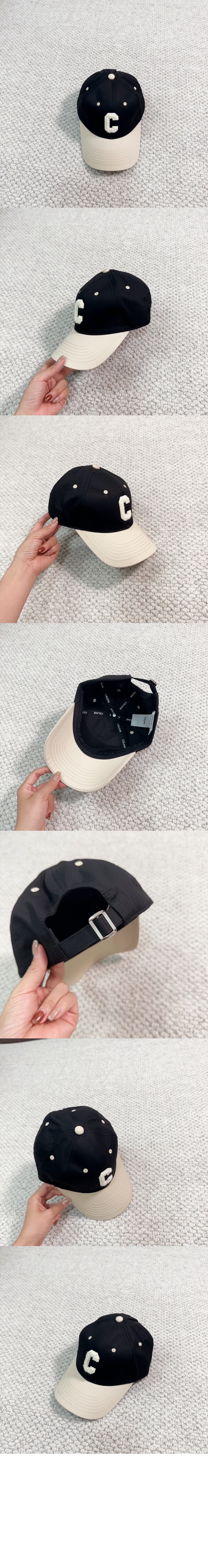 코튼 이니셜 베이스볼 캡 2AP059 > 셀린느