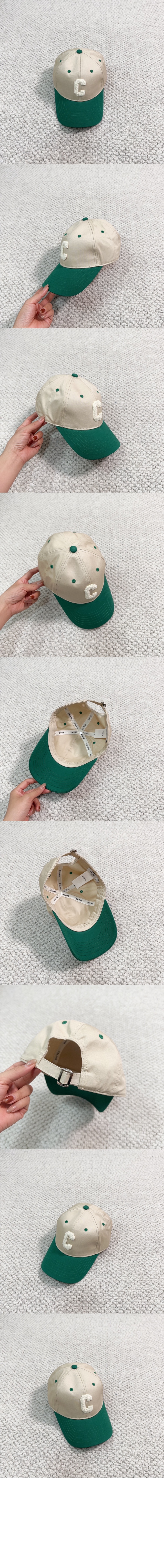 코튼 이니셜 베이스볼 캡 2AP059 > 셀린느