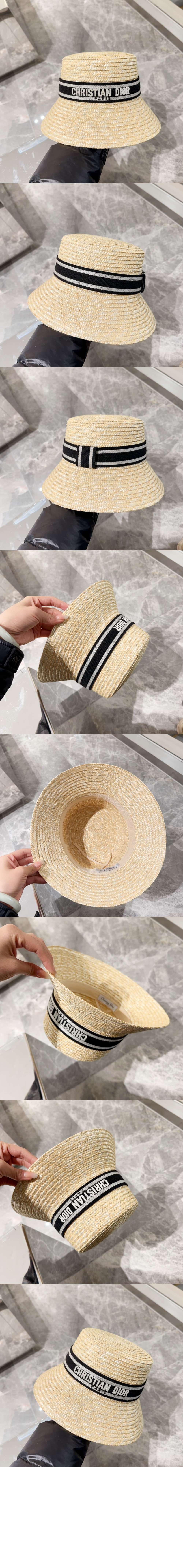 좁은 챙 모자 35DBP > 디올