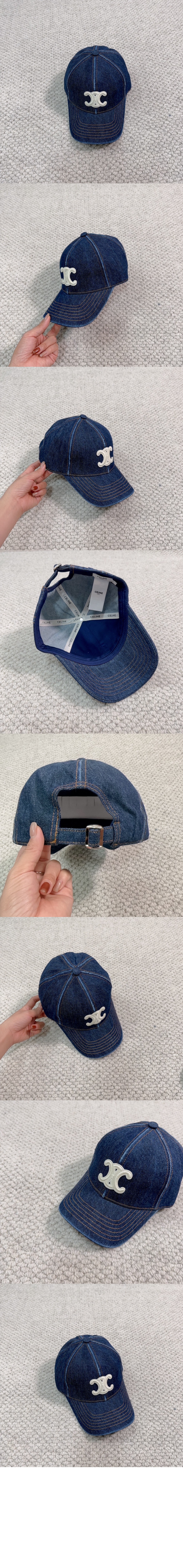 데님 베이스볼 캡  2A3377 > 셀린느