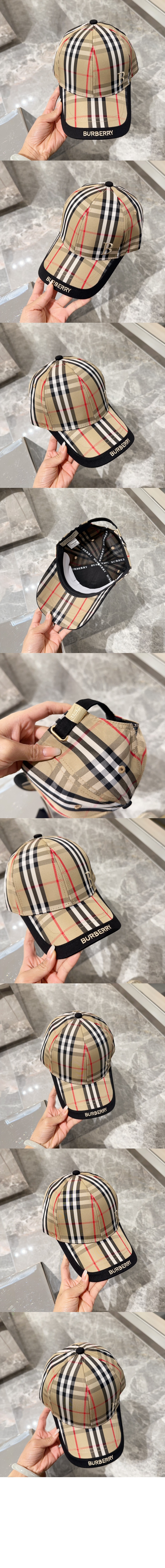 빈티지 체크 베이스볼 캡 8015221 > 버버리