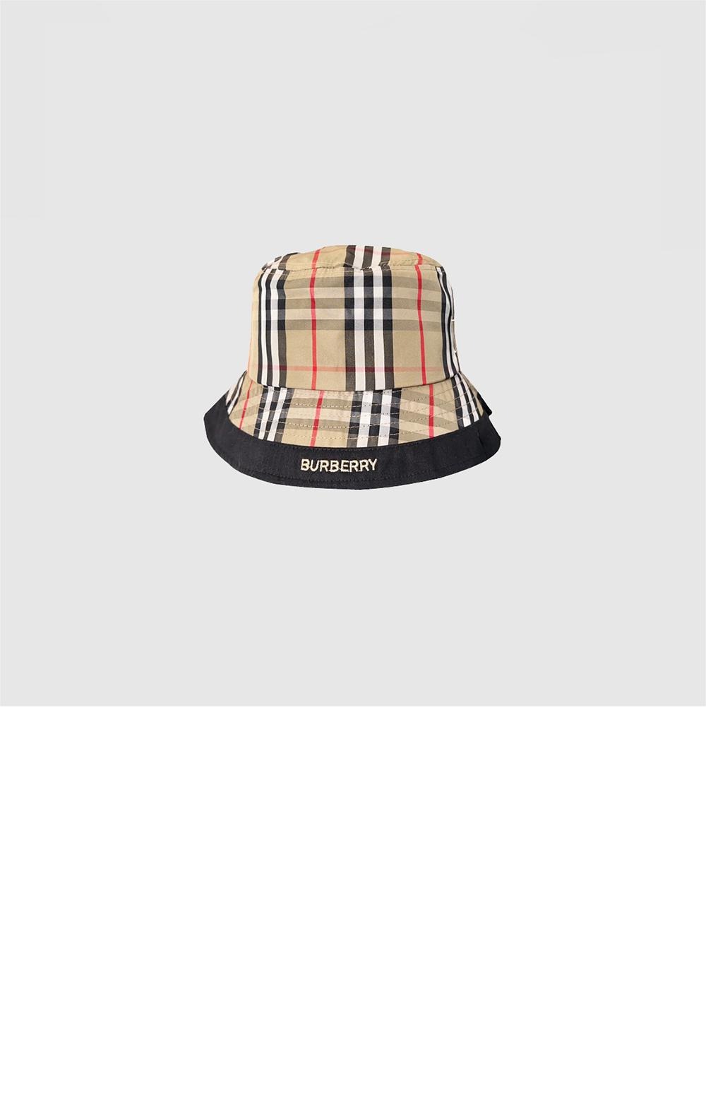 빈티지 체크 버킷햇 8056337 > 버버리