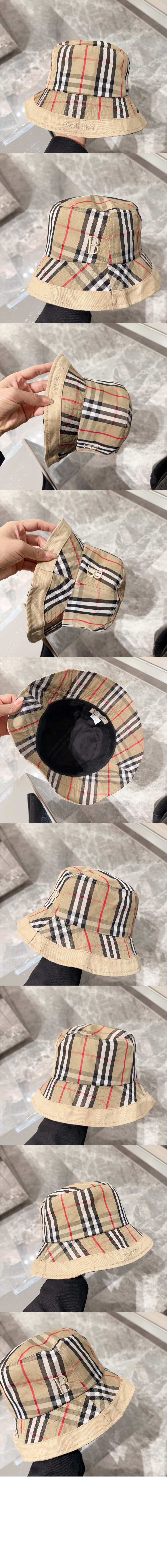 빈티지 체크 버킷햇 8056337 > 버버리