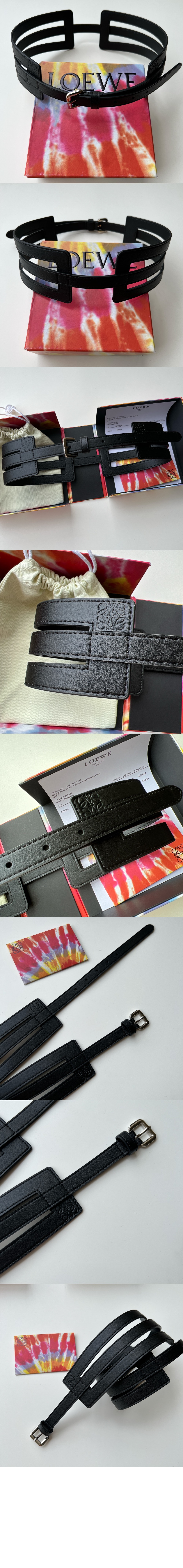 아나그램 컷아웃 벨트 > 로에베