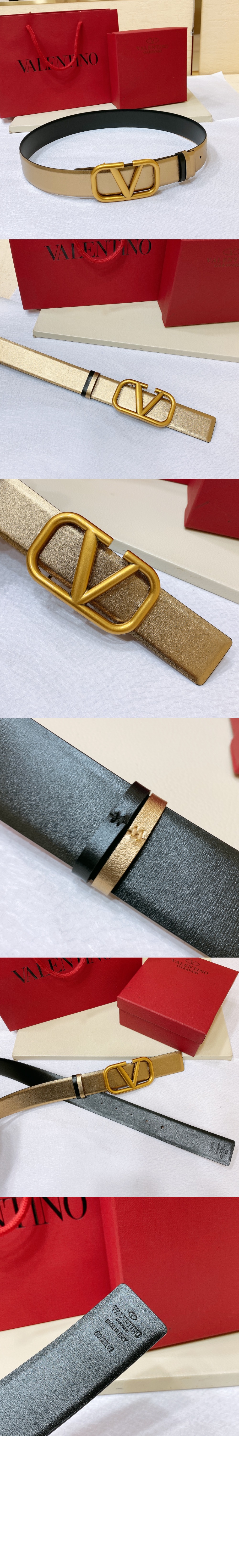 브이로고 리버서블 벨트 > 발렌티노