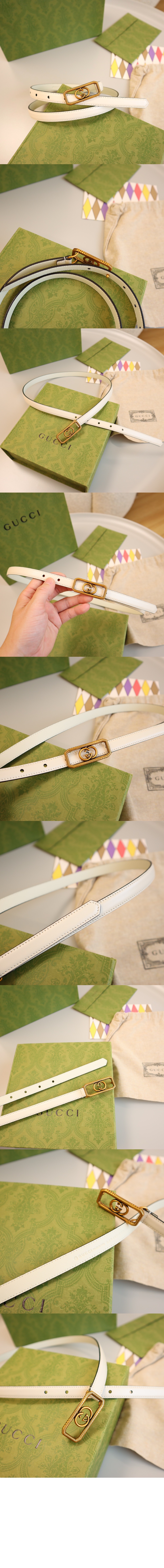 GG 슬림핏 벨트 751556 > 구찌