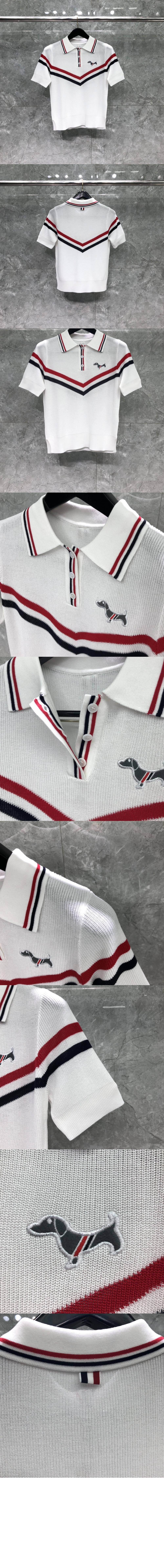 프린트 니트 톱 > 톰브라운