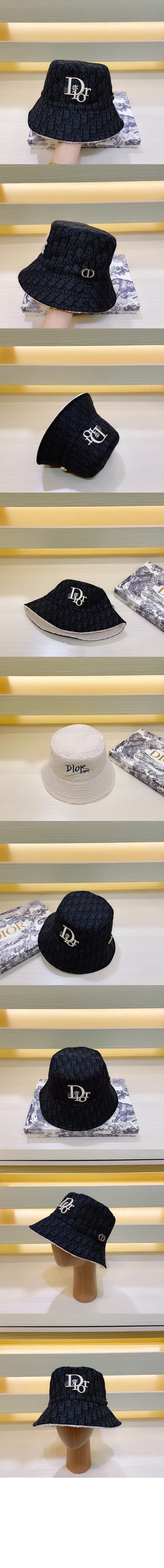 양면 디올 로고 버킷햇 68UL2 > 디올