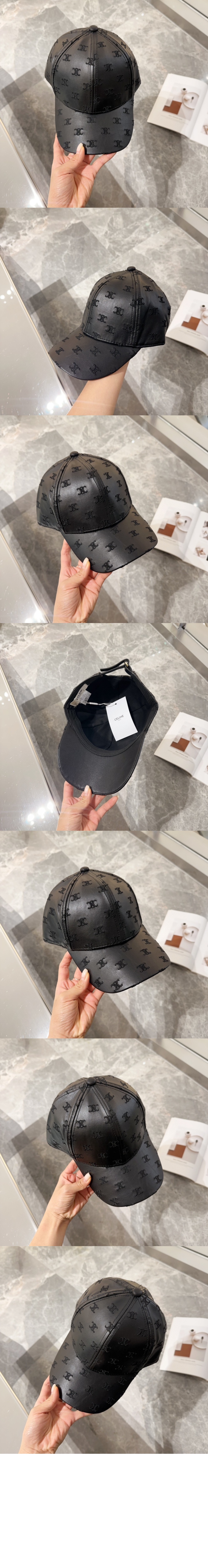 가죽 베이스볼 캡 2A53B7 > 셀린느