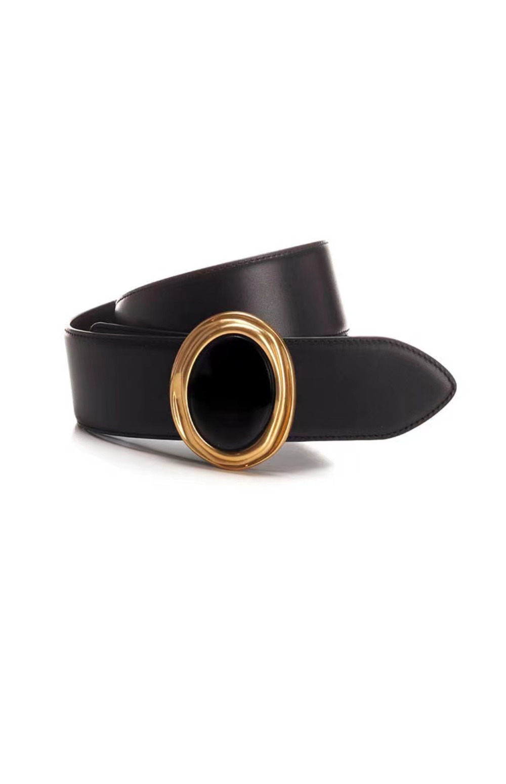 매끄러운 가죽 볼록 버클 벨트 658530 > 생로랑