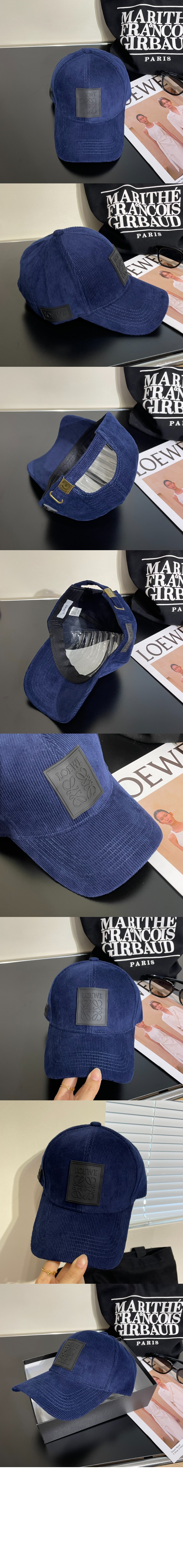 코듀로이 패치 베이스볼 캡 > 로에베