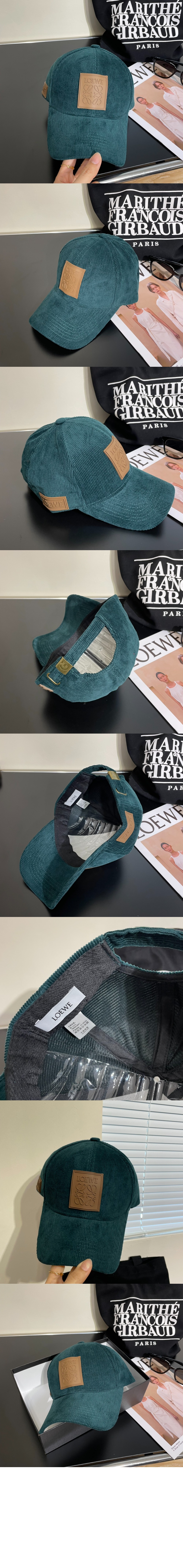 코듀로이 패치 베이스볼 캡 > 로에베