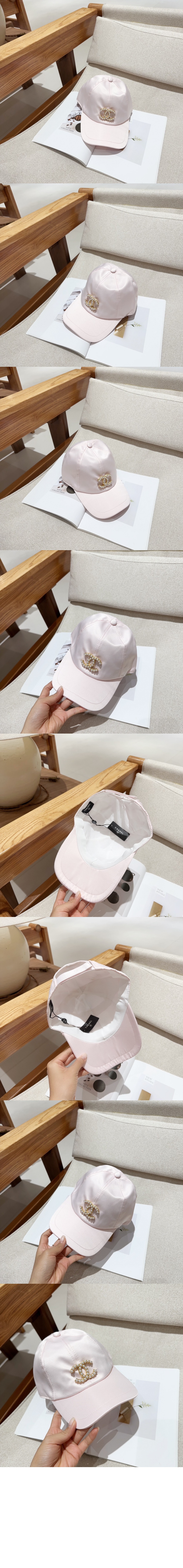 실크 새틴 베이스볼 캡 AA7134 > 샤넬