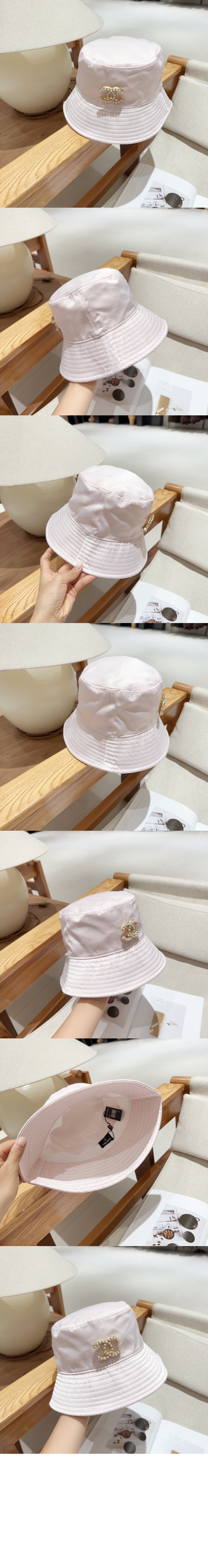 실크 새틴 벙거지 AA7648 > 샤넬