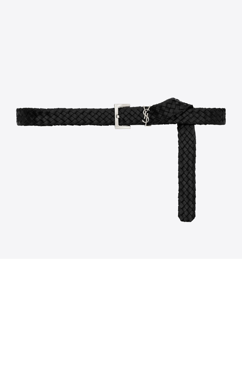 우븐 베지터블 태닝 가죽 소재의 CASSANDRE 벨트 777315 > 생로랑