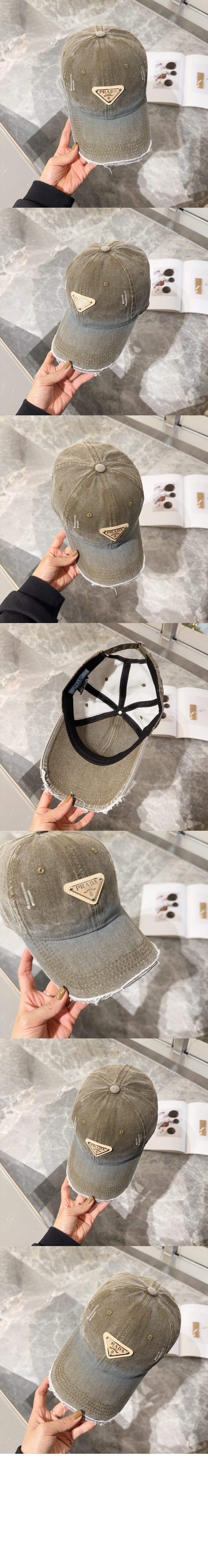 데님 베이스볼 캡 1HC261 > 프라다