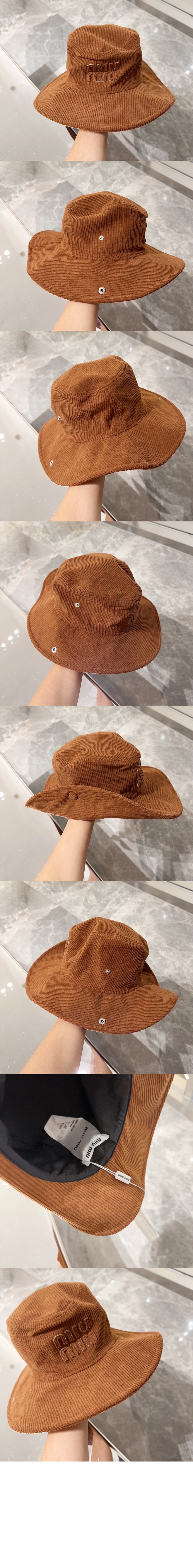 코듀로이 텍스처 벙거지 5HC198 > 미우미우