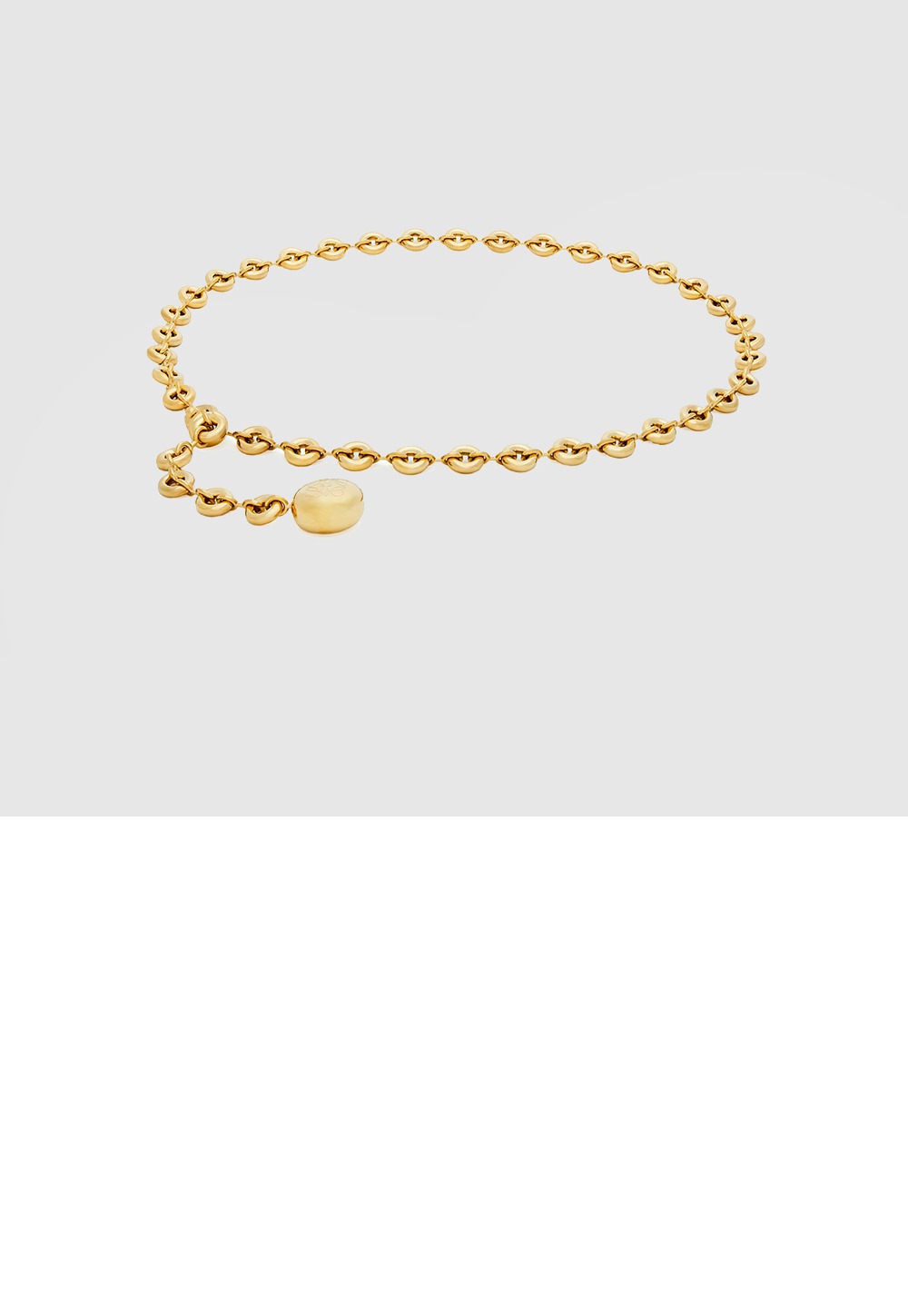 황동 도넛 체인 벨트 > 로에베