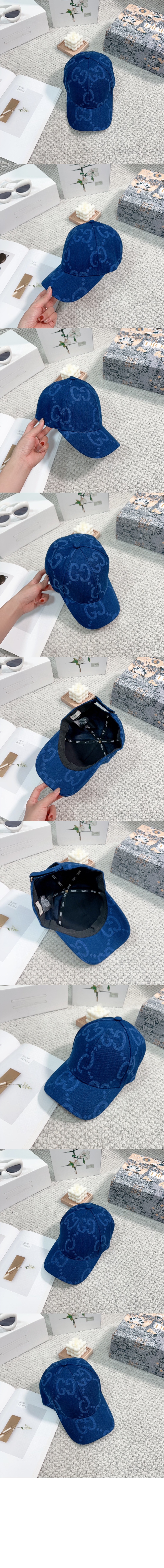 GG 데님 베이스볼 캡 656205 > 구찌