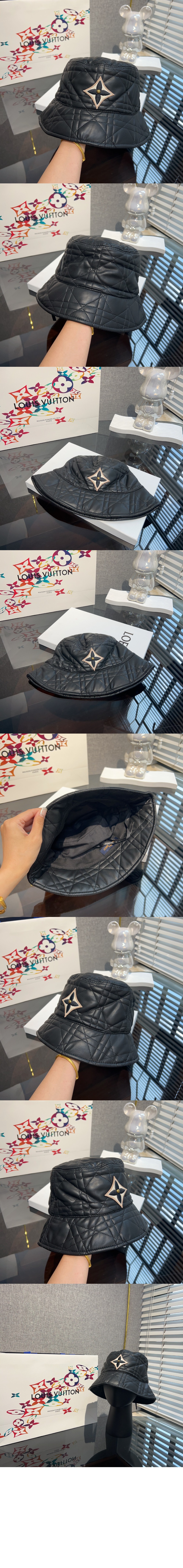 가죽 체크 버킷햇 M43017 > 루이비통