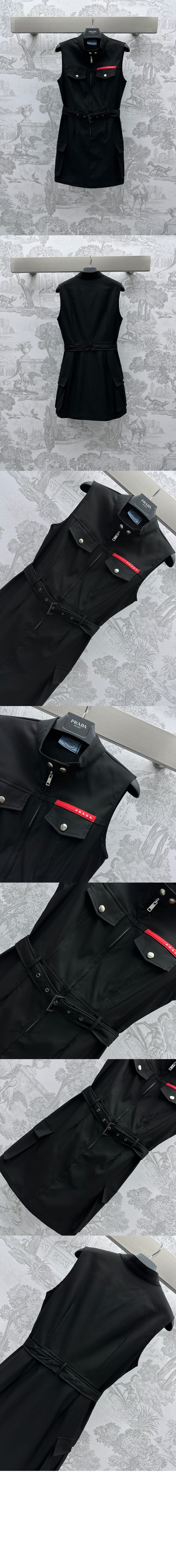 플라워 프린트 원피스 > 프라다